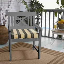 Mozaic Sunbrella 19-in. Striped Outdoor Chair Cushion -Safavieh Store 1205190 ALT