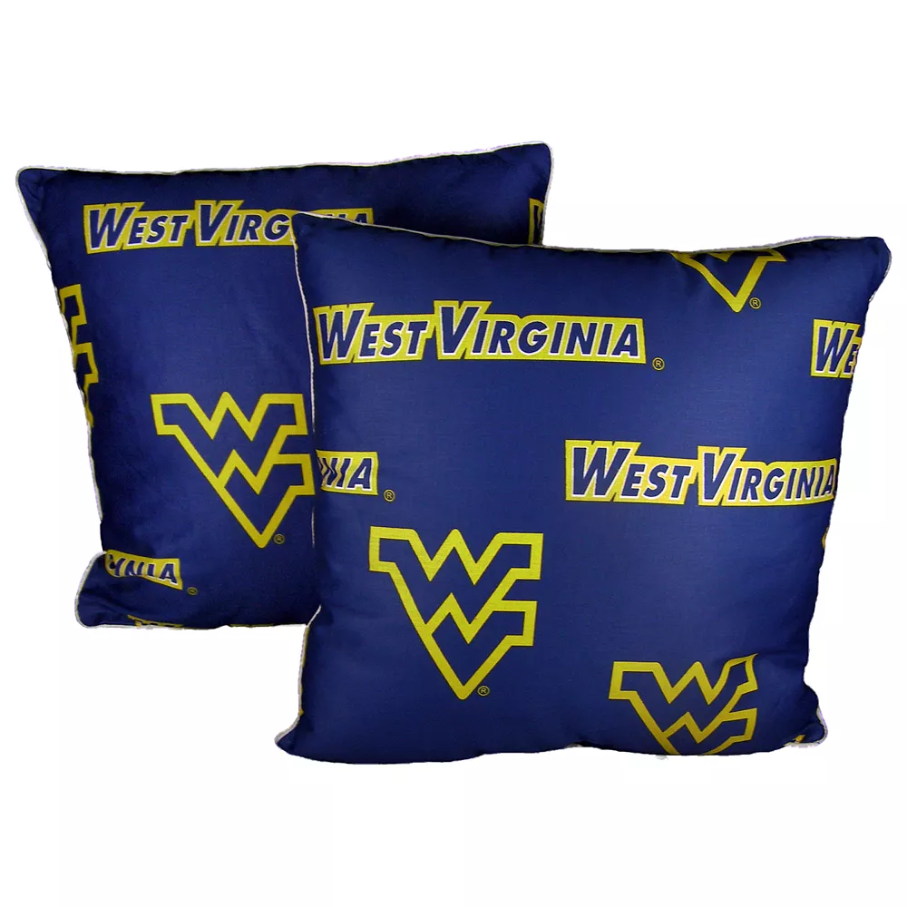 West Virginia Mountaineers Decorative Pillow Set 3 West Virginia Mountaineers Decorative Pillow Set