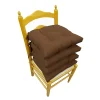 Essentials Microfiber 4-pk. Chair Pads -Safavieh Store 1479187 Chocolate