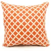 Majestic Home Goods Geometric Indoor Outdoor Large Decorative Pillow -Safavieh Store 1637074 Burnt Orange