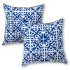 Greendale Home Fashions 2-pk. Square Outdoor Decorative Pillows -Safavieh Store 1731919 Indigo