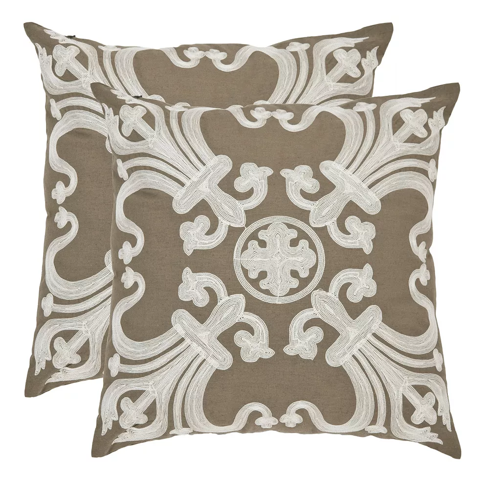 Safavieh Collette 2-piece 22'' X 22'' Throw Pillow Set 3 Safavieh Collette 2-piece 22'' X 22'' Throw Pillow Set