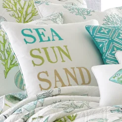Levtex Home Biscayne ''Sea Sun Sand'' Throw Pillow -Safavieh Store 2114000 ALT