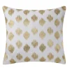 INK+IVY Nadia Metallic Dot 18'' X 18'' Throw Pillow -Safavieh Store 2122918 Gold