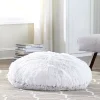 Kennedy Home Collection M. Kennedy Home Polar Faux Fur Floor Cushion -Safavieh Store 2135770 White