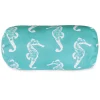 Majestic Home Goods Seahorse Indoor Outdoor Bolster Pillow 1 Majestic Home Goods Seahorse Indoor Outdoor Bolster Pillow -Safavieh Store 2181648 Teal