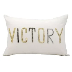 Kathy Ireland ''Victory'' Beaded Throw Pillow