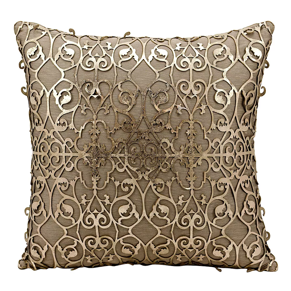 Mina Victory Saray Lazer Cut Leather Throw Pillow 3 Mina Victory Saray Lazer Cut Leather Throw Pillow