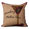 Mina Victory Lifestyles Strawberry Martini Throw Pillow -Safavieh Store 2400432