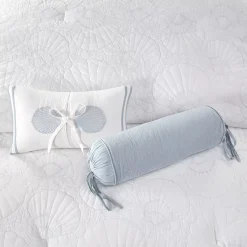 Harbor House Crystal Beach Embroidered Shell Oblong Throw Pillow -Safavieh Store 2456721 ALT