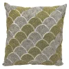 Michael Amini Scallops Beaded Throw Pillow -Safavieh Store 2460693