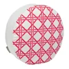 Greendale Home Fashions Cane Round Throw Pillow -Safavieh Store 2480763 Pink