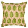 Greendale Home Fashions Pinecone Burlap Throw Pillow -Safavieh Store 2480854 Green