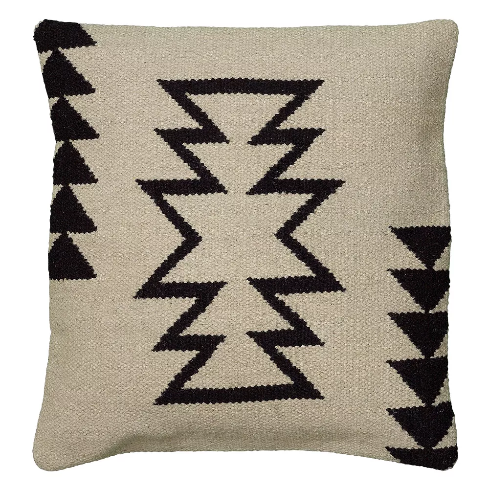 Rizzy Home White And Black Tribal Throw Pillow 3 Rizzy Home White And Black Tribal Throw Pillow