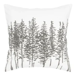 Rizzy Home Pine Tree Silhouette Throw Pillow