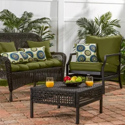 Greendale Home Fashions Deep Seat Patio Chair Cushion 2-piece Set -Safavieh Store 2524118 ALT2