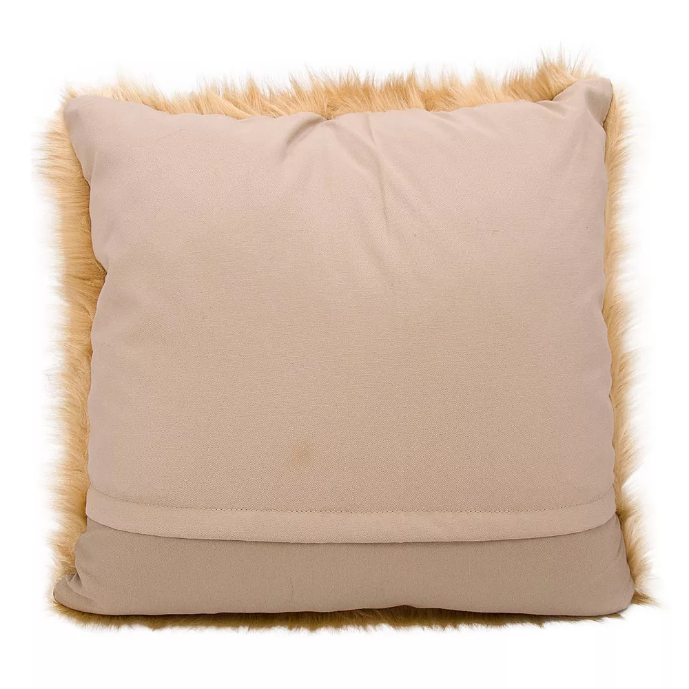 Mina Victory Faux Fur Plush Throw Pillow 4 Mina Victory Faux Fur Plush Throw Pillow - Image 2