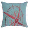 Mina Victory Compass Indoor / Outdoor Throw Pillow