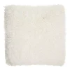 Mina Victory Lush Yarn Shag Throw Pillow -Safavieh Store 2629594 Cream