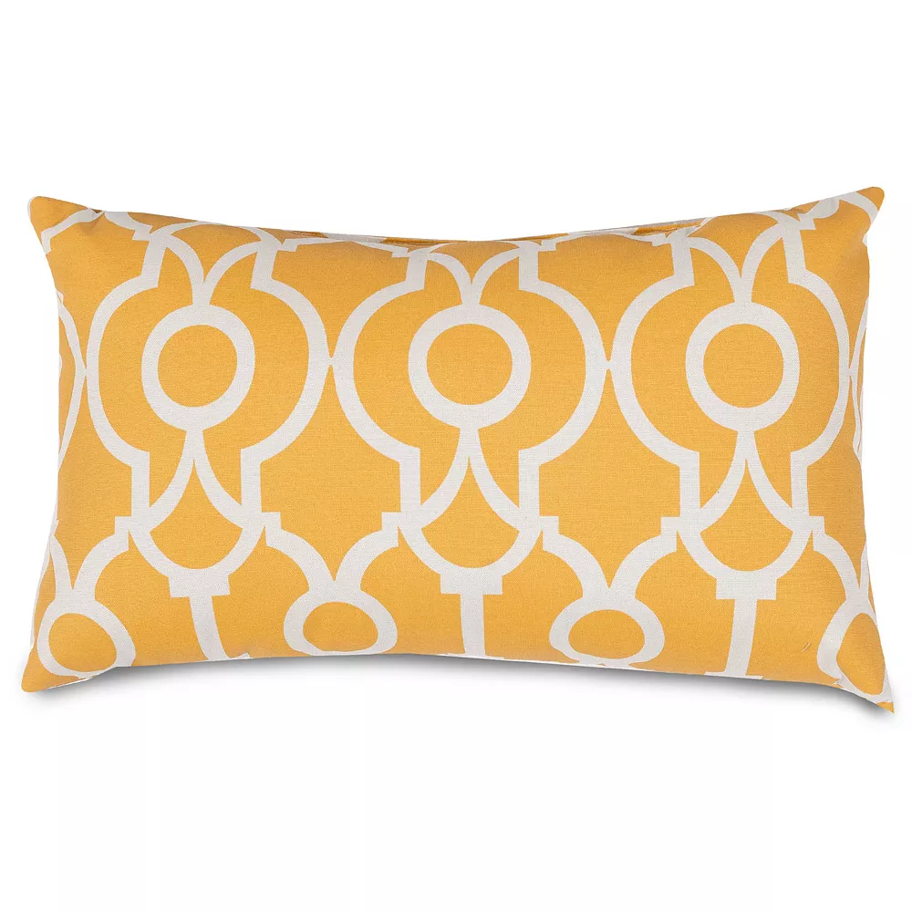 Majestic Home Goods Athens Indoor / Outdoor Oblong Throw Pillow 3 Majestic Home Goods Athens Indoor / Outdoor Oblong Throw Pillow