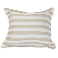 Majestic Home Goods Vertical Stripe Indoor / Outdoor Floor Throw Pillow