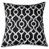 Majestic Home Goods Athens Indoor / Outdoor Throw Pillow -Safavieh Store 2680464 Black