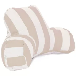 Majestic Home Goods Vertical Stripe Indoor / Outdoor Reading Pillow