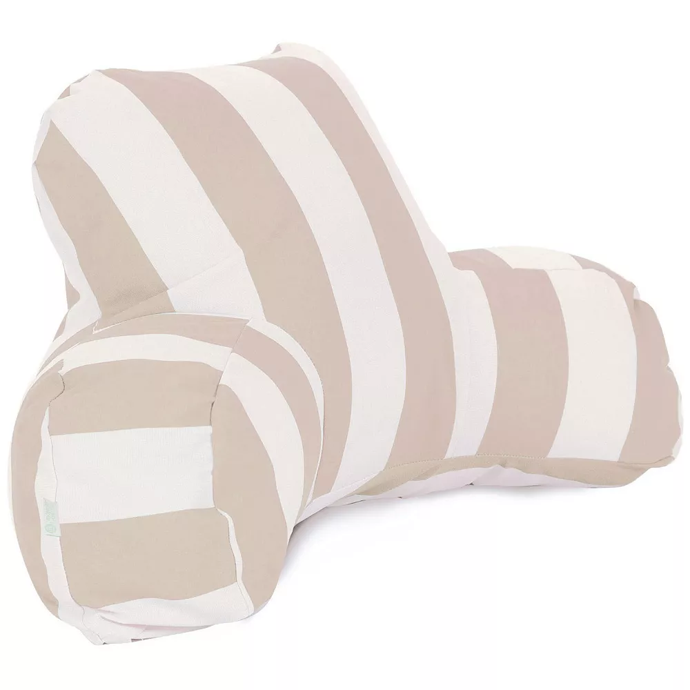 Majestic Home Goods Vertical Stripe Indoor / Outdoor Reading Pillow 3 Majestic Home Goods Vertical Stripe Indoor / Outdoor Reading Pillow
