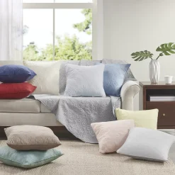 Madison Park Mansfield Quilted 2-piece Square Throw Pillow Set -Safavieh Store 2728932 ALT5