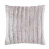 Madison Park Duke Faux Fur Square Throw Pillow 2 Madison Park Duke Faux Fur Square Throw Pillow -Safavieh Store 2746521 Gray
