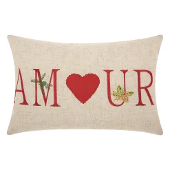 Mina Victory Home For The Holidays ''Amour'' Oblong Throw Pillow 7 Mina Victory Home For The Holidays ''Amour'' Oblong Throw Pillow -Safavieh Store 2761658 ALT2