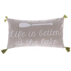 Levtex Home ''Life Is Better At The Lake'' Oblong Throw Pillow