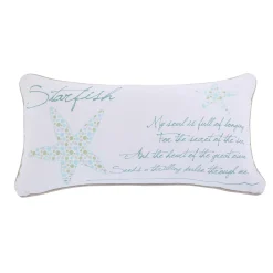 Levtex Home Del Ray Starfish Metallic Throw Pillow