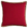 Rizzy Home Solid Jute Trim Throw Pillow