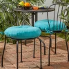 Greendale Home Fashions 2-pack 18-in. Round Outdoor Bistro Chair Cushion -Safavieh Store 2879137 Teal