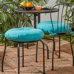 Greendale Home Fashions 2-pack 18-in. Round Outdoor Bistro Chair Cushion