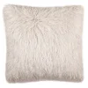 Safavieh Modish Metallic Shag Throw Pillow -Safavieh Store 2893789 Metallic Snow