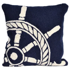 Liora Manne Ship Wheel Throw Pillow