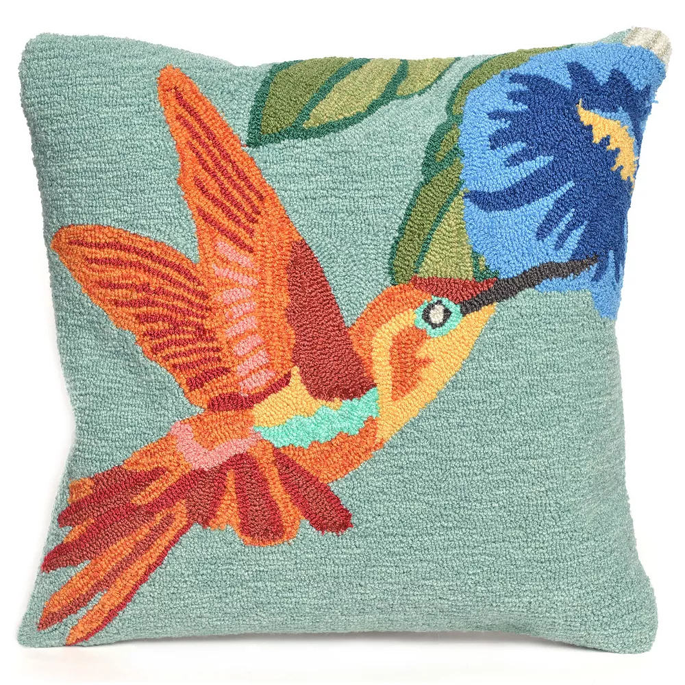Liora Manne Hummingbird Sky Throw Pillow 3 Liora Manne Hummingbird Sky Throw Pillow