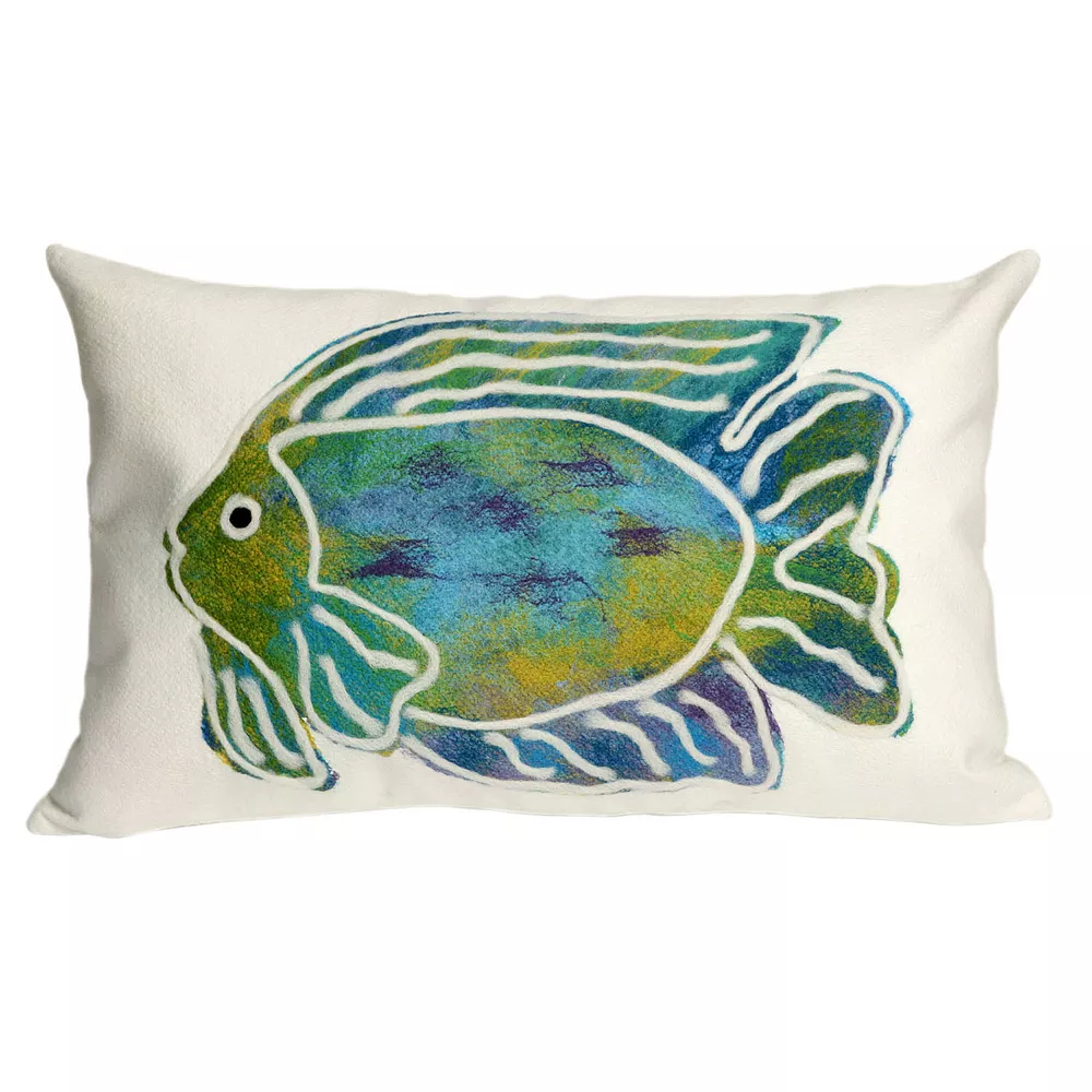 Trans Ocean Imports Liora Manne Batik Fish Indoor Outdoor Throw Pillow 3 Trans Ocean Imports Liora Manne Batik Fish Indoor Outdoor Throw Pillow