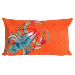 Trans Ocean Imports Liora Manne Lobster Indoor Outdoor Throw Pillow