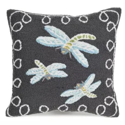 Liora Manne Frontporch Dragonfly II Indoor Outdoor Throw Pillow