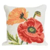 Liora Manne Frontporch Icelandic Poppies Indoor Outdoor Throw Pillow