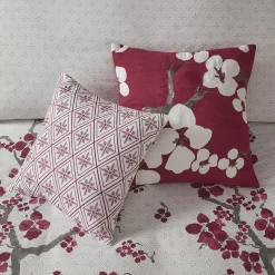 N Natori Cherry Blossom Square Throw Pillow -Safavieh Store 3064062 ALT