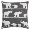Rizzy Home Elephants Printed Embroidered Throw Pillow -Safavieh Store 3110276