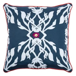 Laura Fair By Rizzy Home Botanical Applique Embroidered Throw Pillow