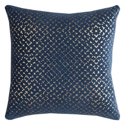 Rizzy Home Geometric Foil Printed Throw Pillow