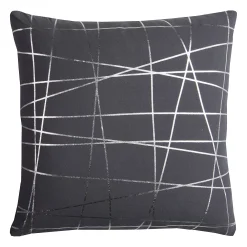 Rizzy Home Rachel Kate Abstract Foil Printed Throw Pillow