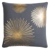 Rizzy Home Rachel Kate Starburst Foil Printed Throw Pillow -Safavieh Store 3112750 Gold
