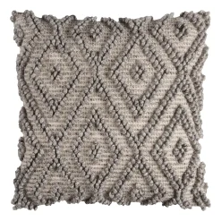 Rizzy Home Textured Diamond Geometric Throw Pillow